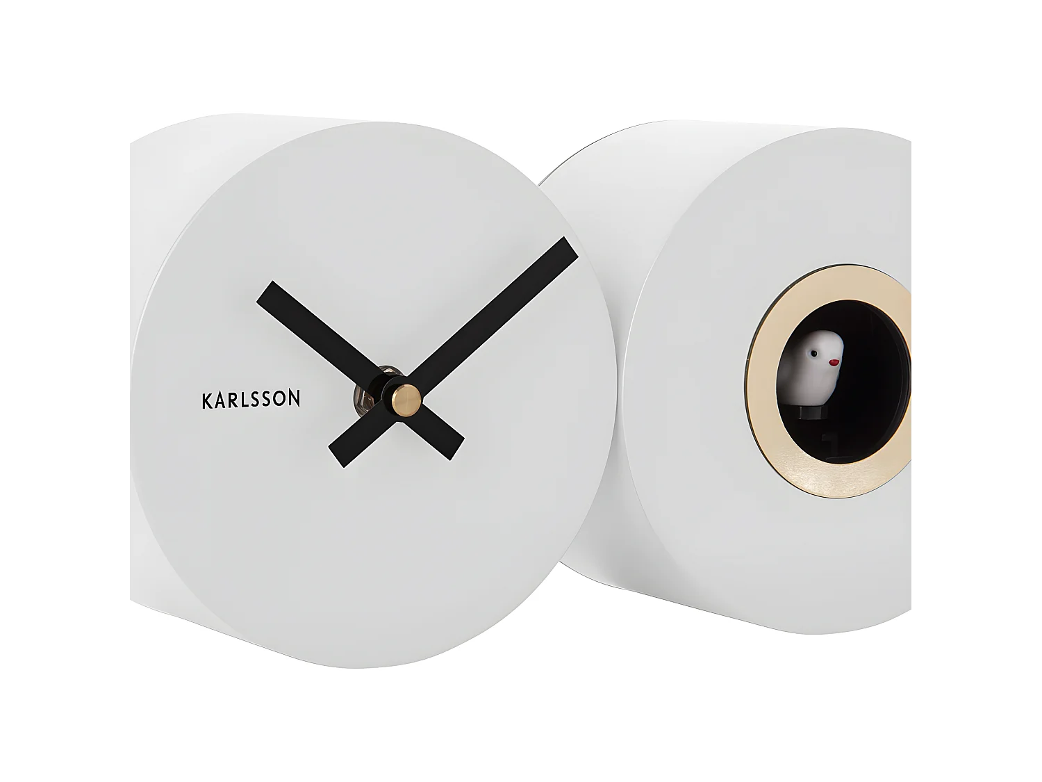 Horloge murale Duo Cuckoo - Hauteur 13 cm - PRESENT TIME