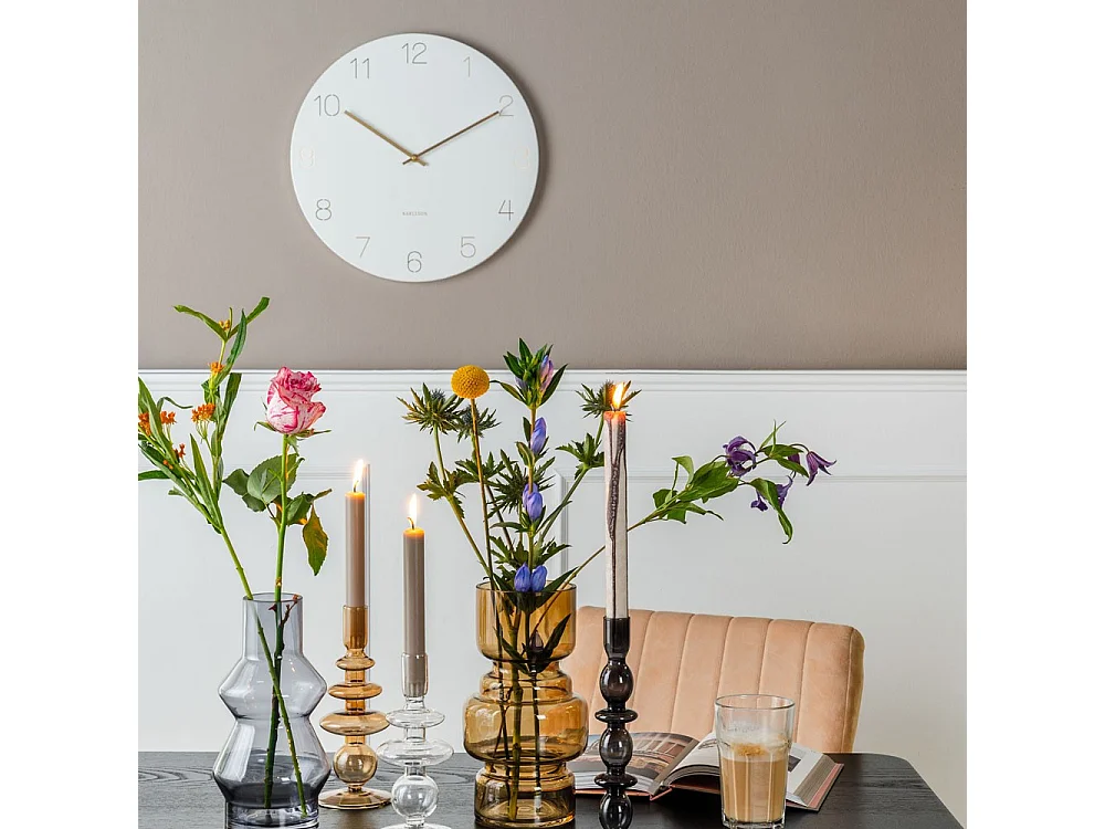 Horloge Charm petite D30cm Blanc  Present Time