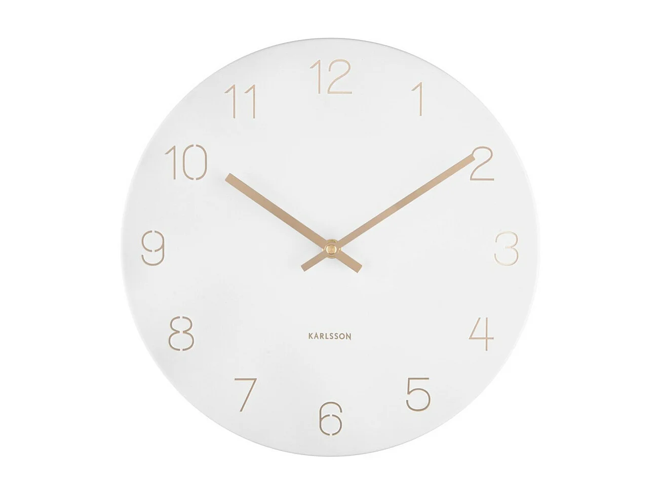 Horloge Charm petite D30cm Blanc  Present Time