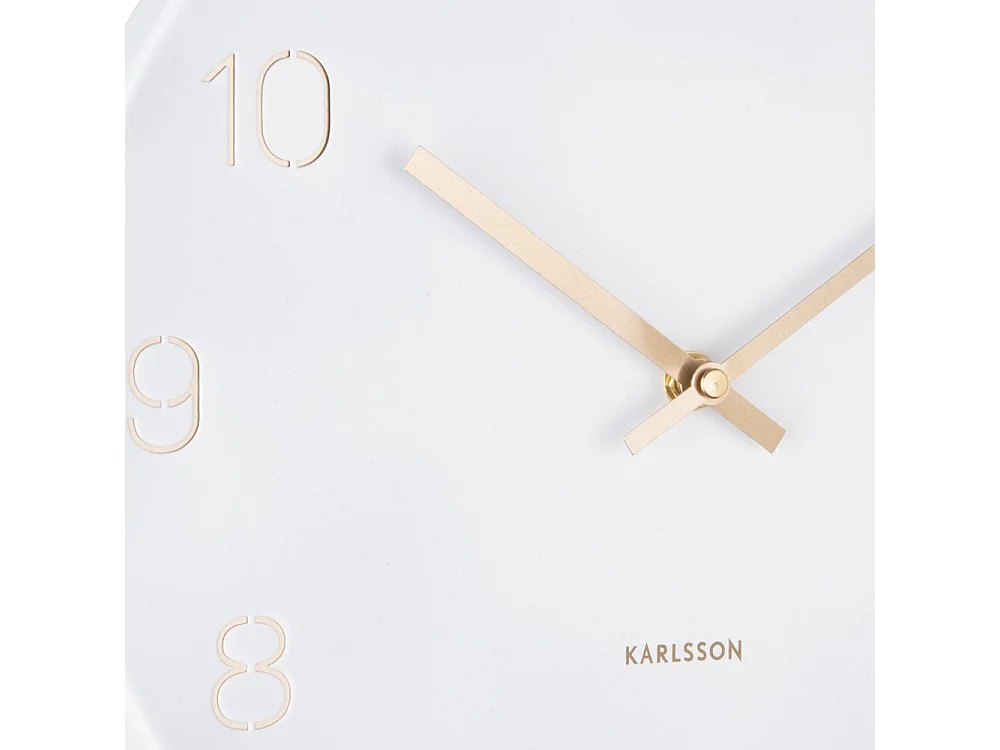 Horloge Charm petite D30cm Blanc  Present Time