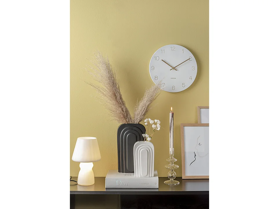 Horloge Charm petite D30cm Blanc  Present Time