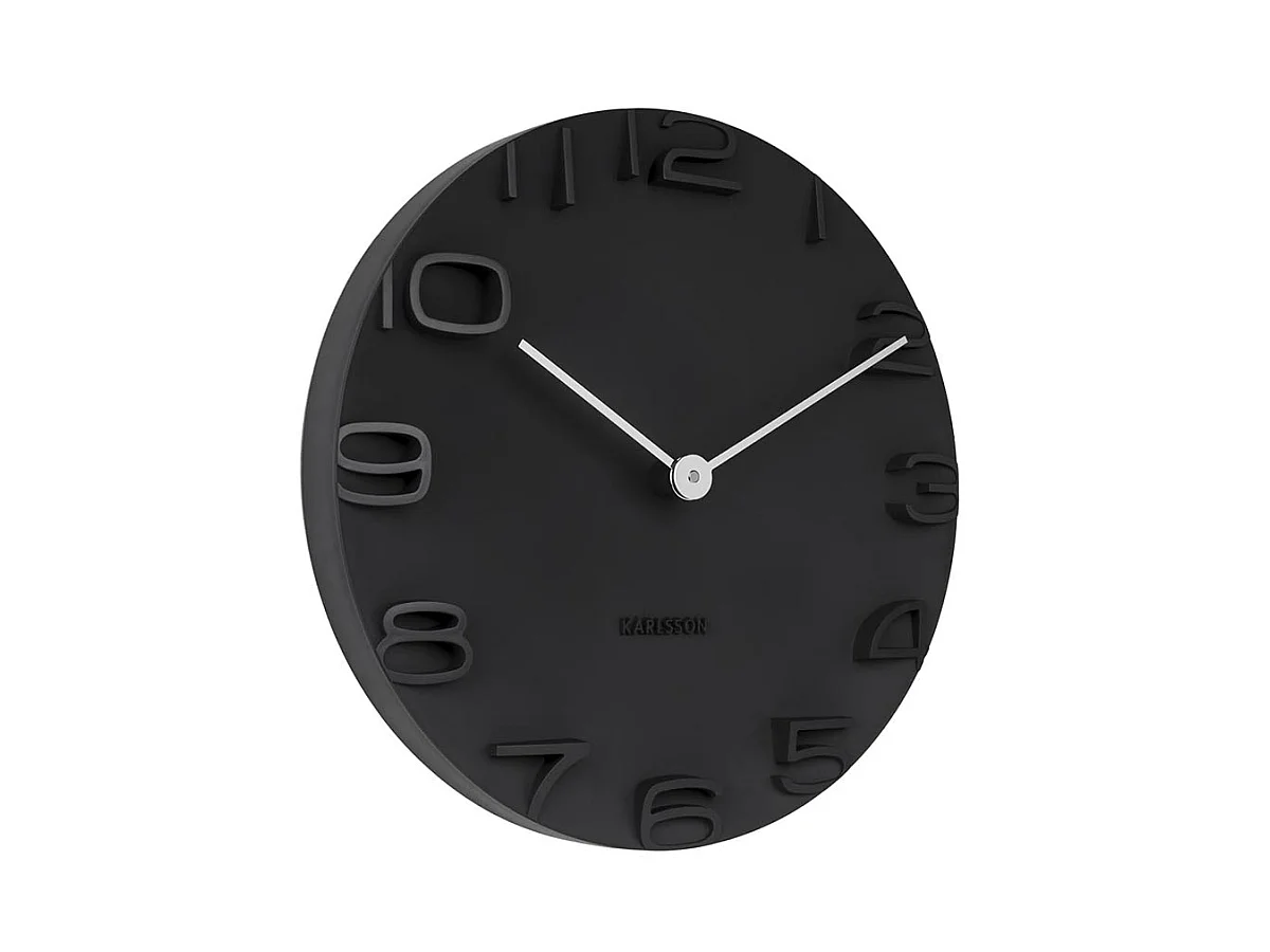 Wandklok On The Edge - Zwart- Ø42cm