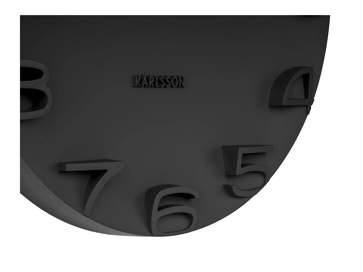 Wandklok On The Edge - Zwart- Ø42cm