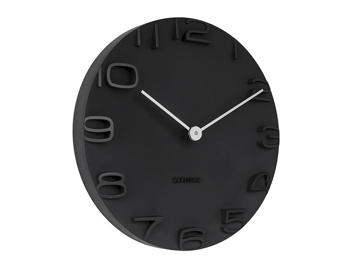 Moderne Uhr mit verchromten Zeigern On the Edge