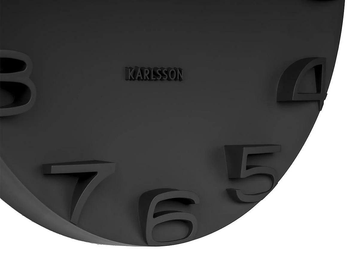 Moderne Uhr mit verchromten Zeigern On the Edge
