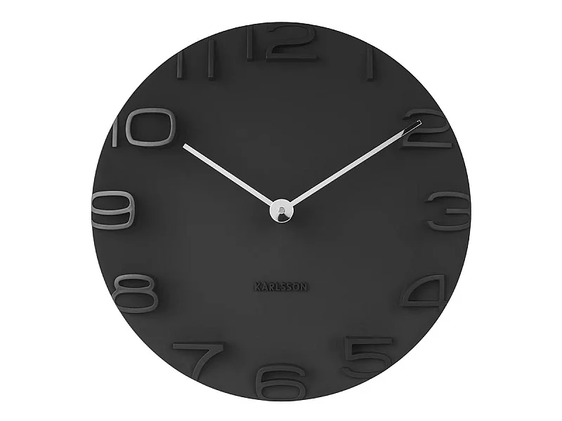 Moderne Uhr mit verchromten Zeigern On the Edge