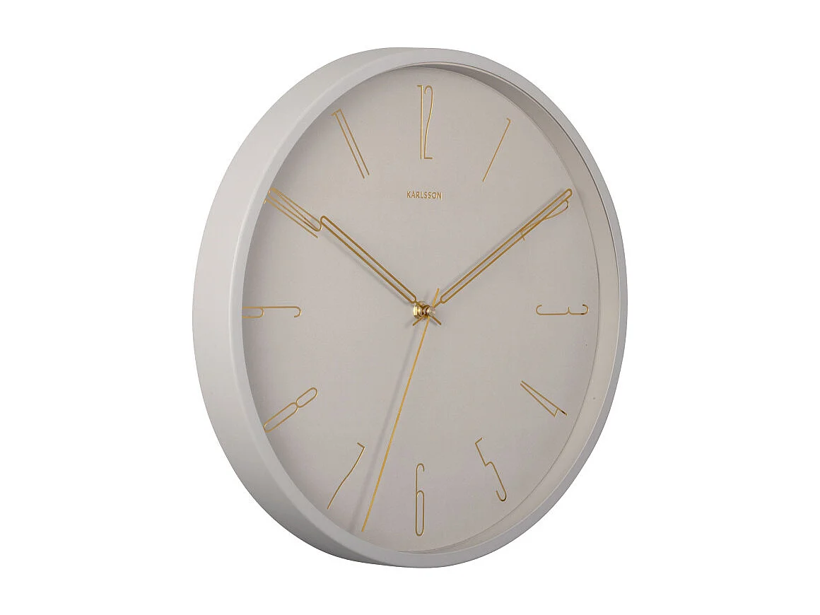 Wandklok Belle Numbers - Warmgrijs- Ø35cm