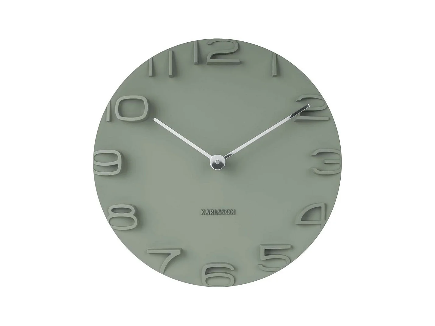 Wandklok On The Edge - Jungle groen- Ø42cm