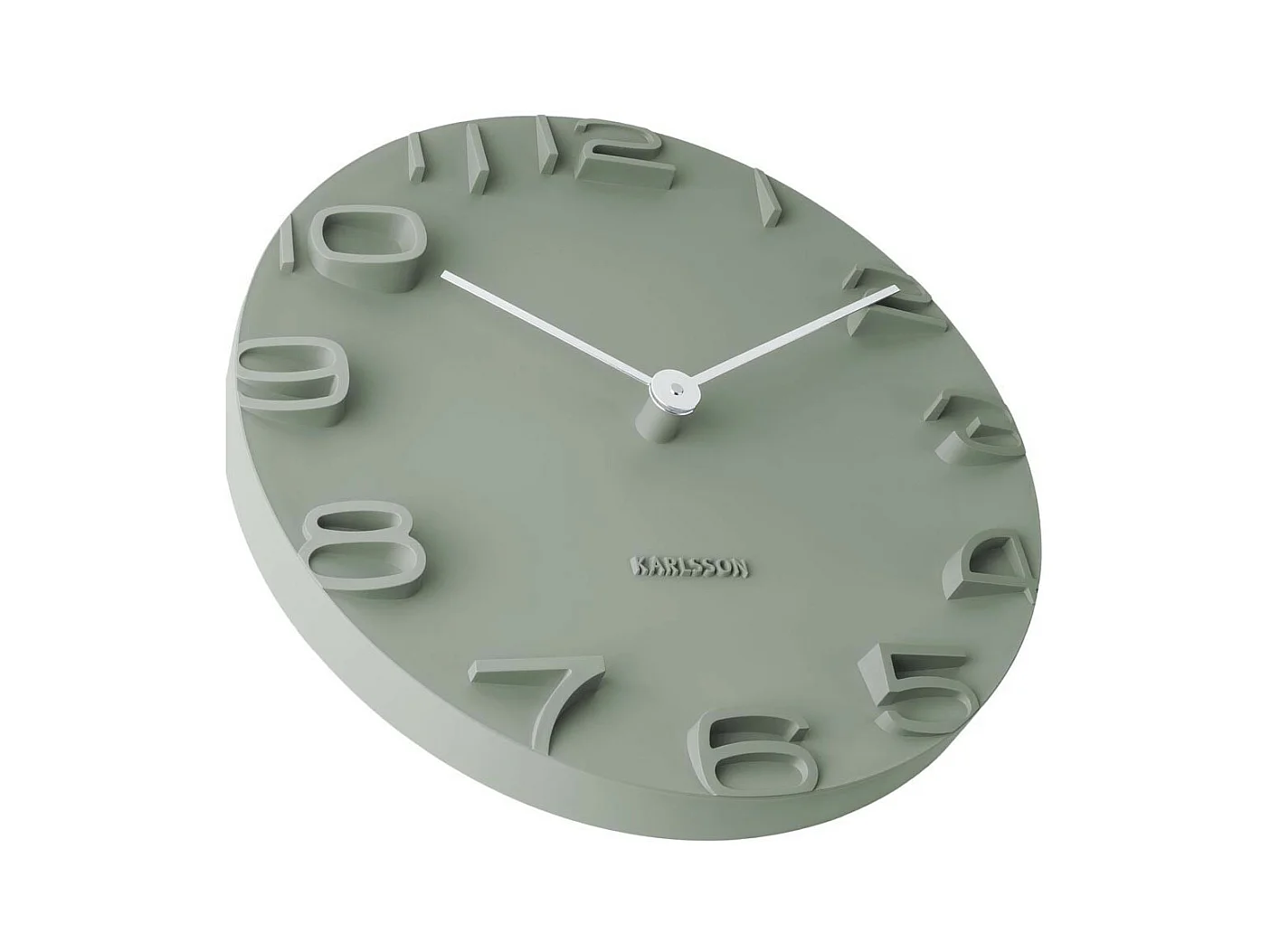 Wandklok On The Edge - Jungle groen- Ø42cm