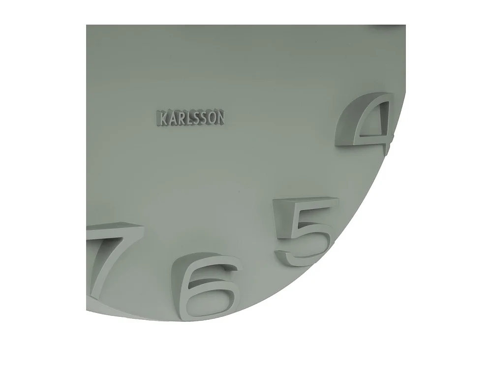 Wandklok On The Edge - Jungle groen- Ø42cm