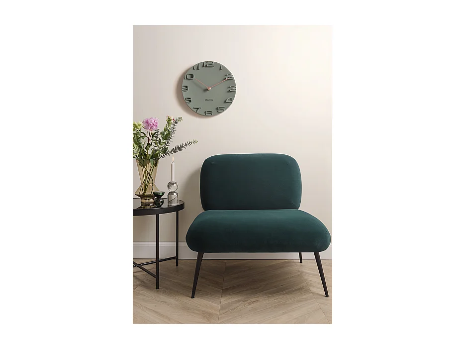 Wandklok On The Edge - Jungle groen- Ø42cm