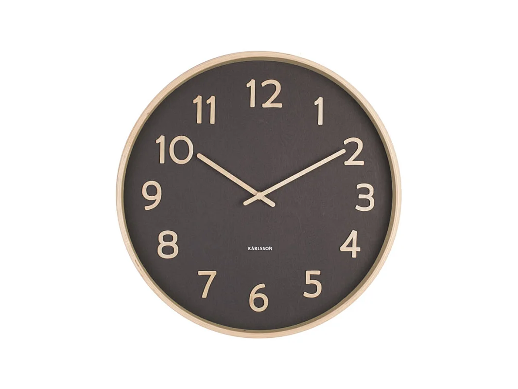 Horloge murale ronde Pure en bois - Ø 40 cm - PRESENT TIME