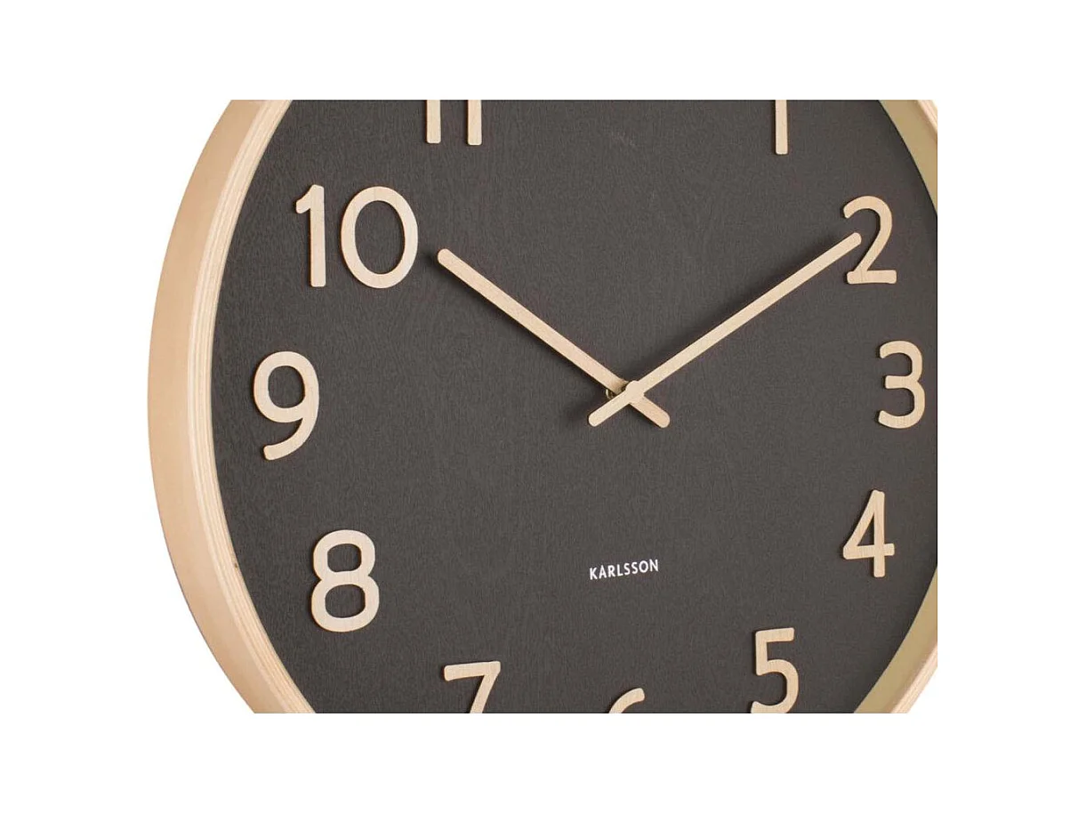 Horloge murale ronde Pure en bois - Ø 40 cm - PRESENT TIME