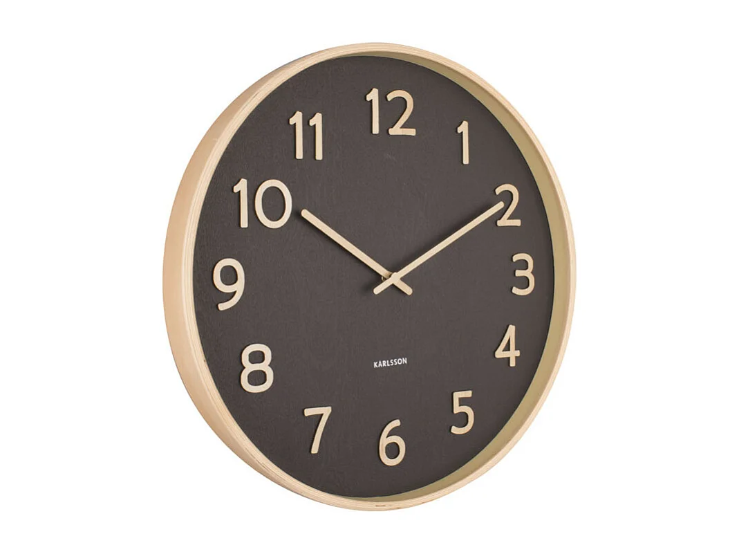 Horloge murale ronde Pure en bois - Ø 40 cm - PRESENT TIME