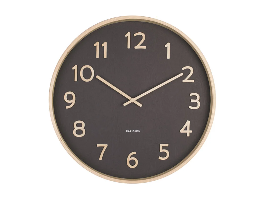Horloge murale ronde Pure en bois - Ø 40 cm - PRESENT TIME