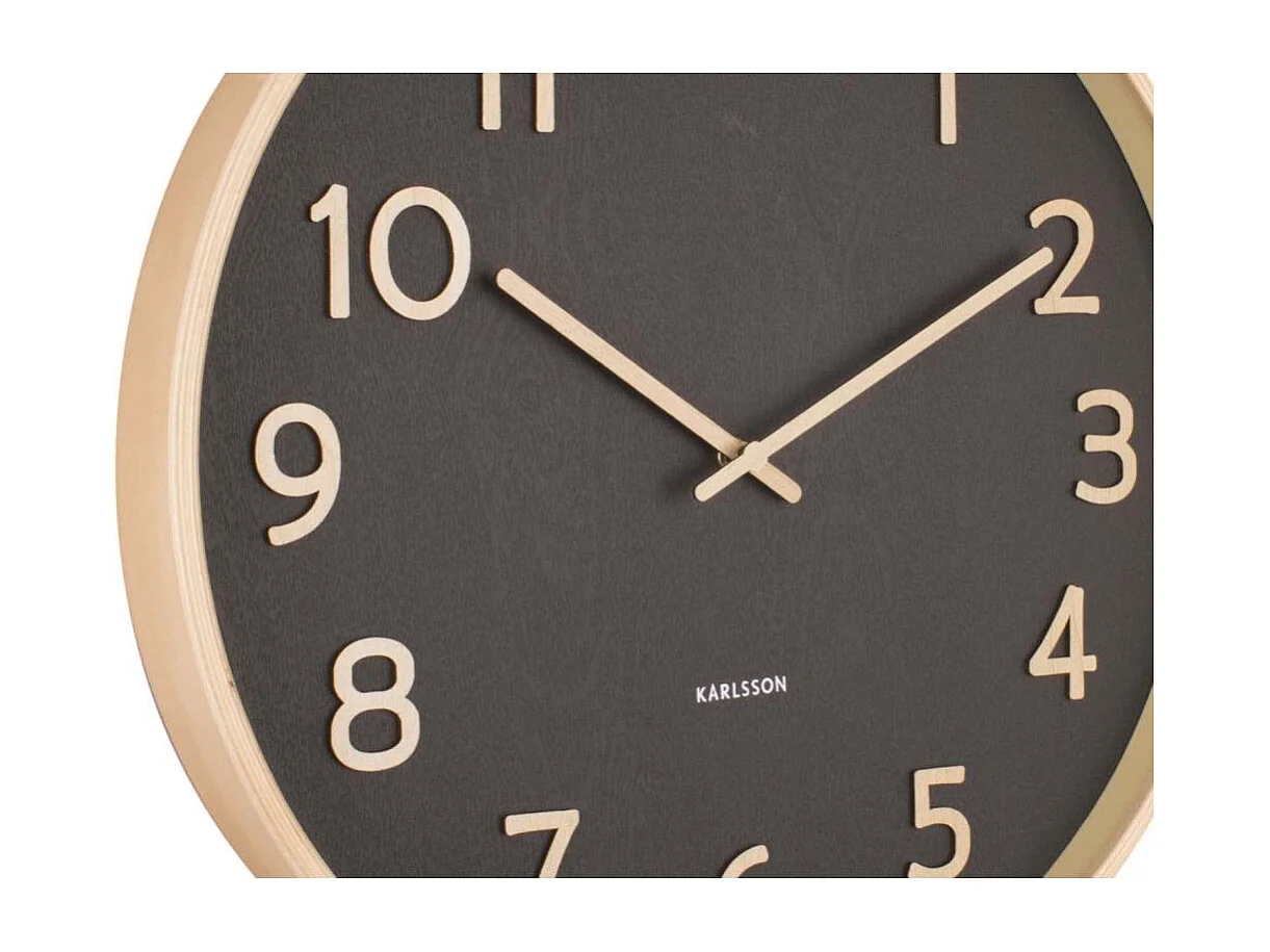 Horloge murale ronde Pure en bois - Ø 40 cm - PRESENT TIME