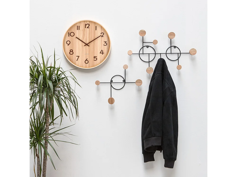 Horloge Pure Medium D40cm Naturel  Present Time