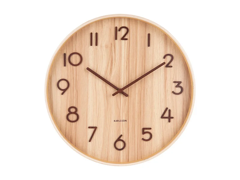 Horloge Pure Medium D40cm Naturel  Present Time