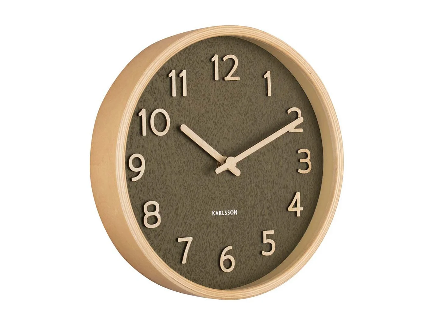 Horloge Pure Small D22cm Vert  Present Time