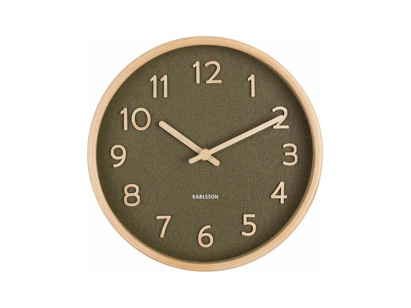 Horloge Pure Small D22cm Vert  Present Time