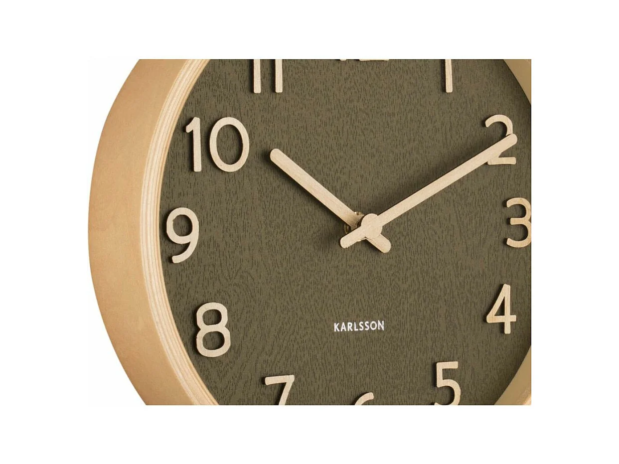 Horloge Pure Small D22cm Vert  Present Time