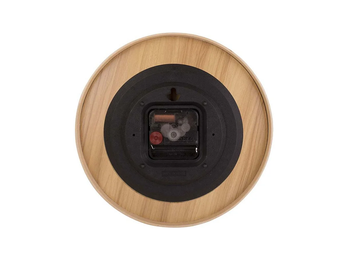 Wandklok Pure Wood Grain Small - Mosgroen- Ø22cm