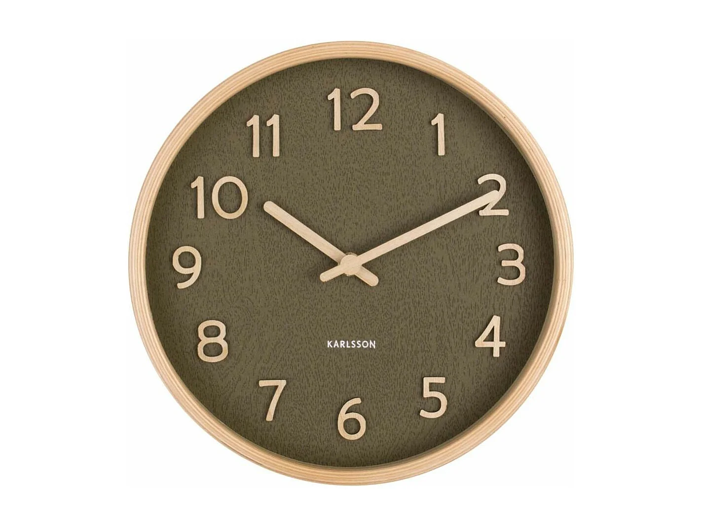Horloge Pure Small D22cm Vert  Present Time