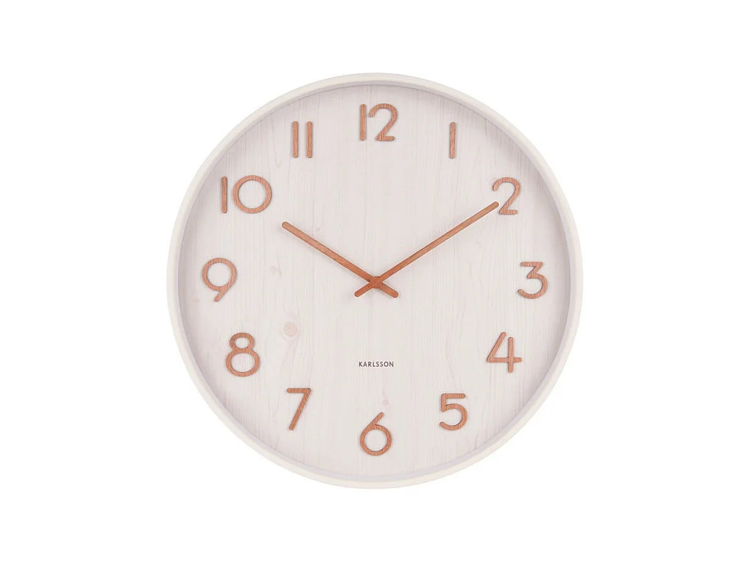 Horloge Pure Medium D40cm Blanc  Present Time