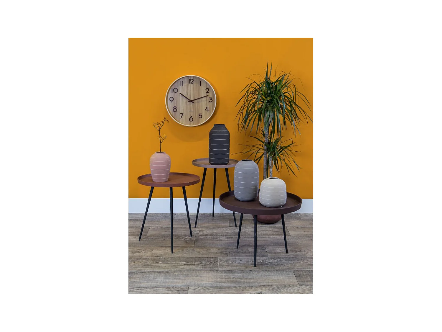 Zegar ścienny Pure Medium - Biały - Ø40cm