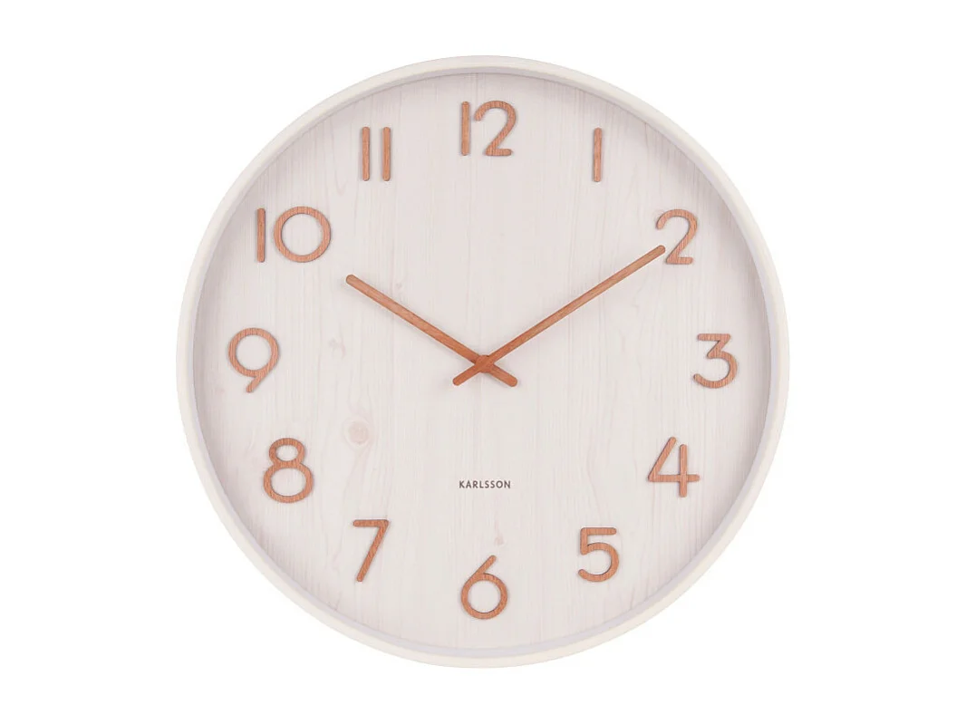 Horloge Pure Medium D40cm Blanc  Present Time