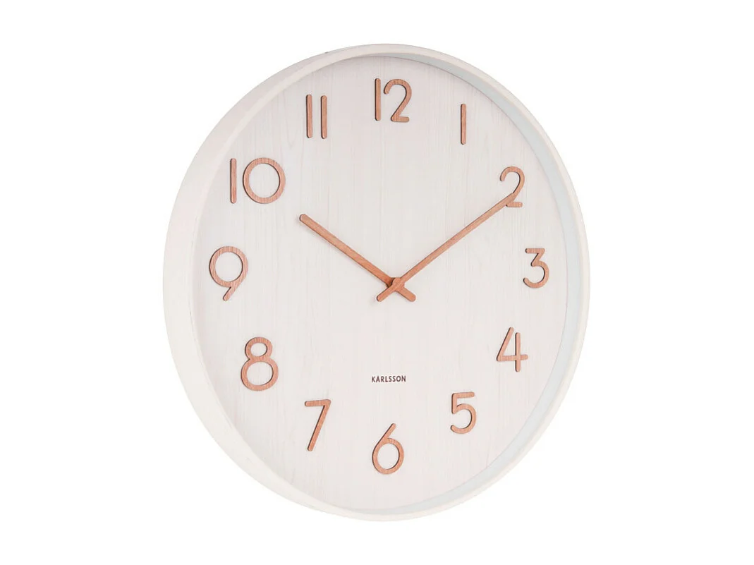 Horloge Pure Medium D40cm Blanc  Present Time