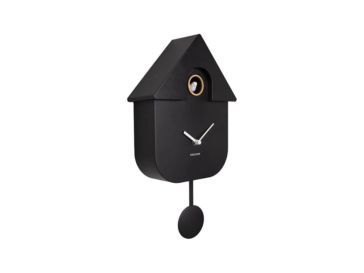 Horloge Coucou moderne H40cm Noir  Present Time