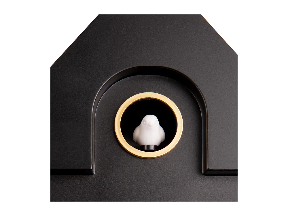 Horloge Coucou moderne H40cm Noir  Present Time