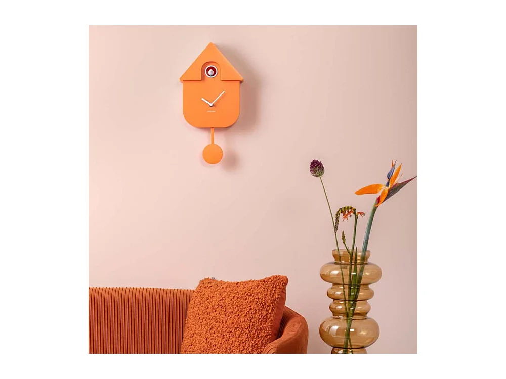 Horloge Coucou moderne H40cm Noir  Present Time