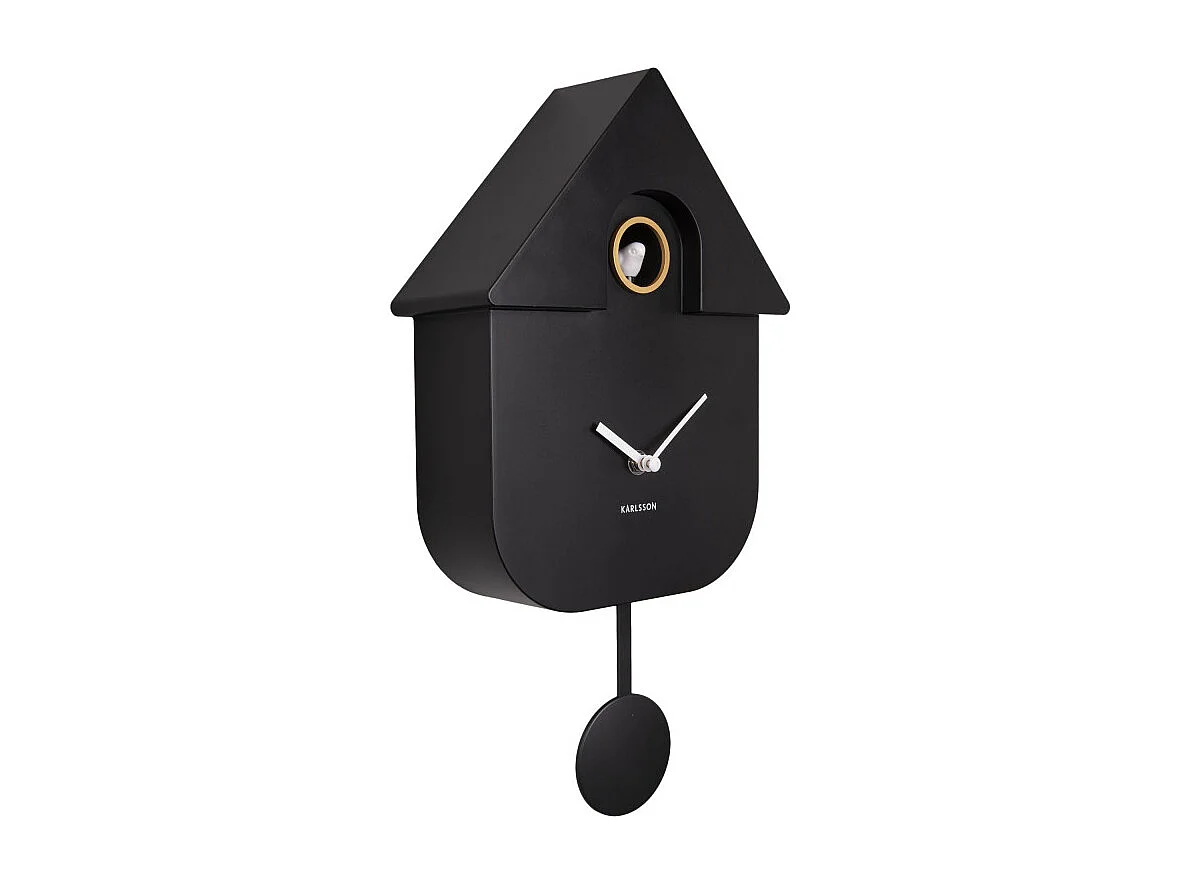 Horloge Coucou moderne H40cm Noir  Present Time