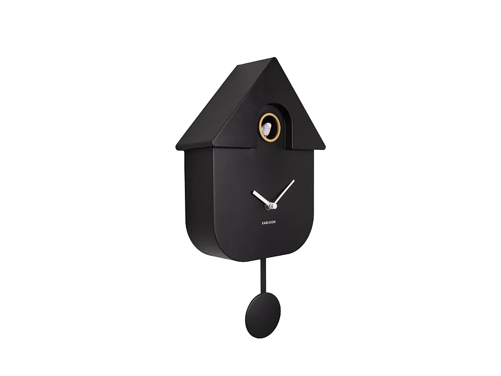 Wandklok Modern Cuckoo - Zwart
