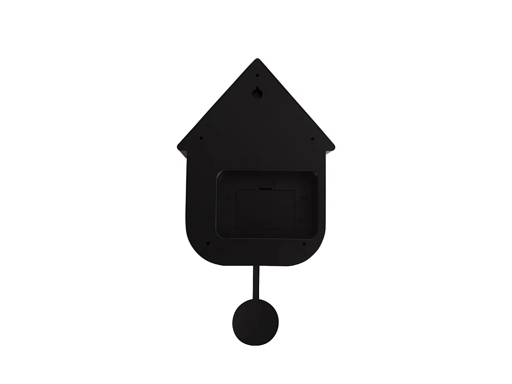 Wandklok Modern Cuckoo - Zwart