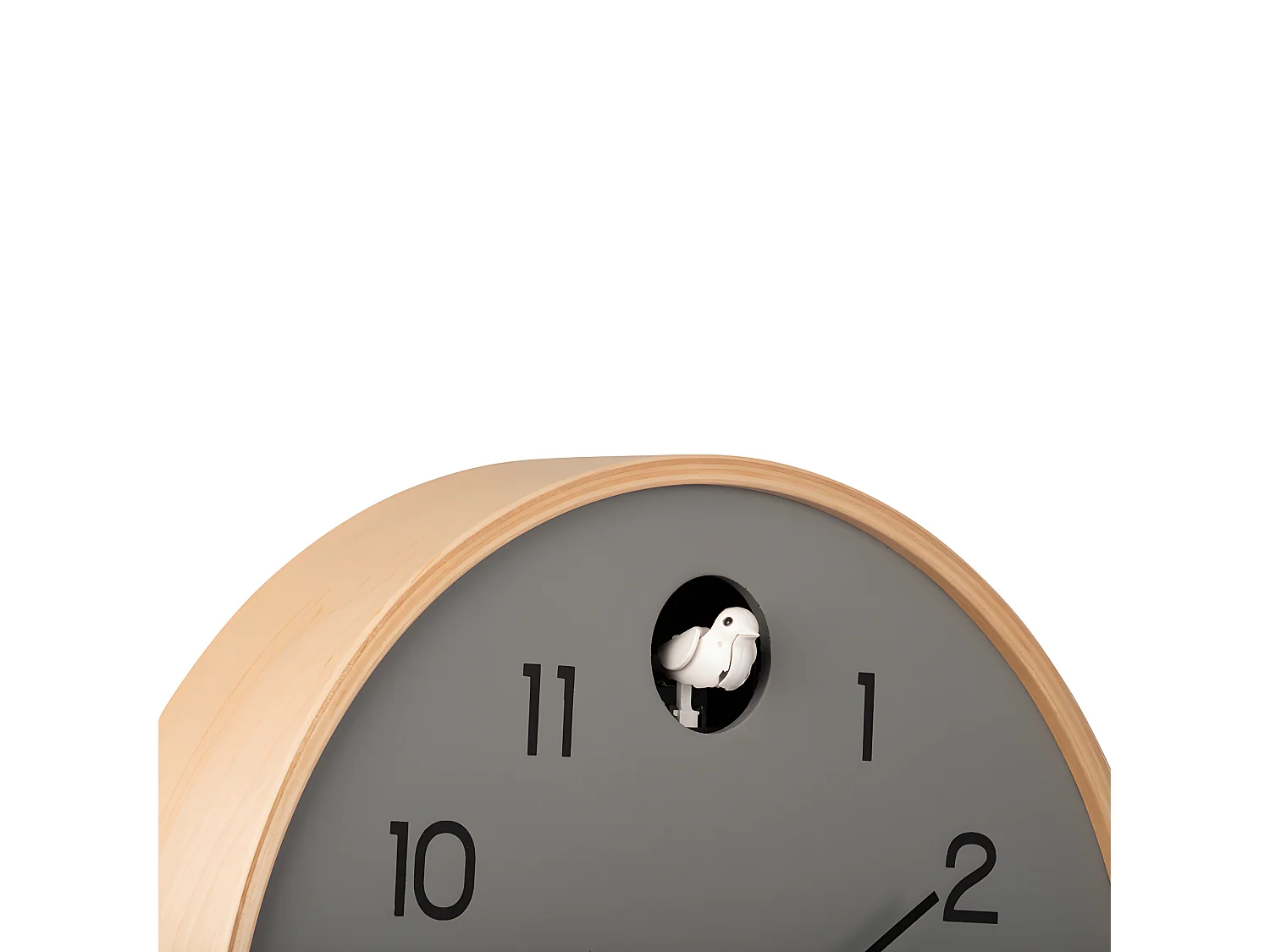 Horloge murale Natural Coucou D31,5cm Gris  Present Time