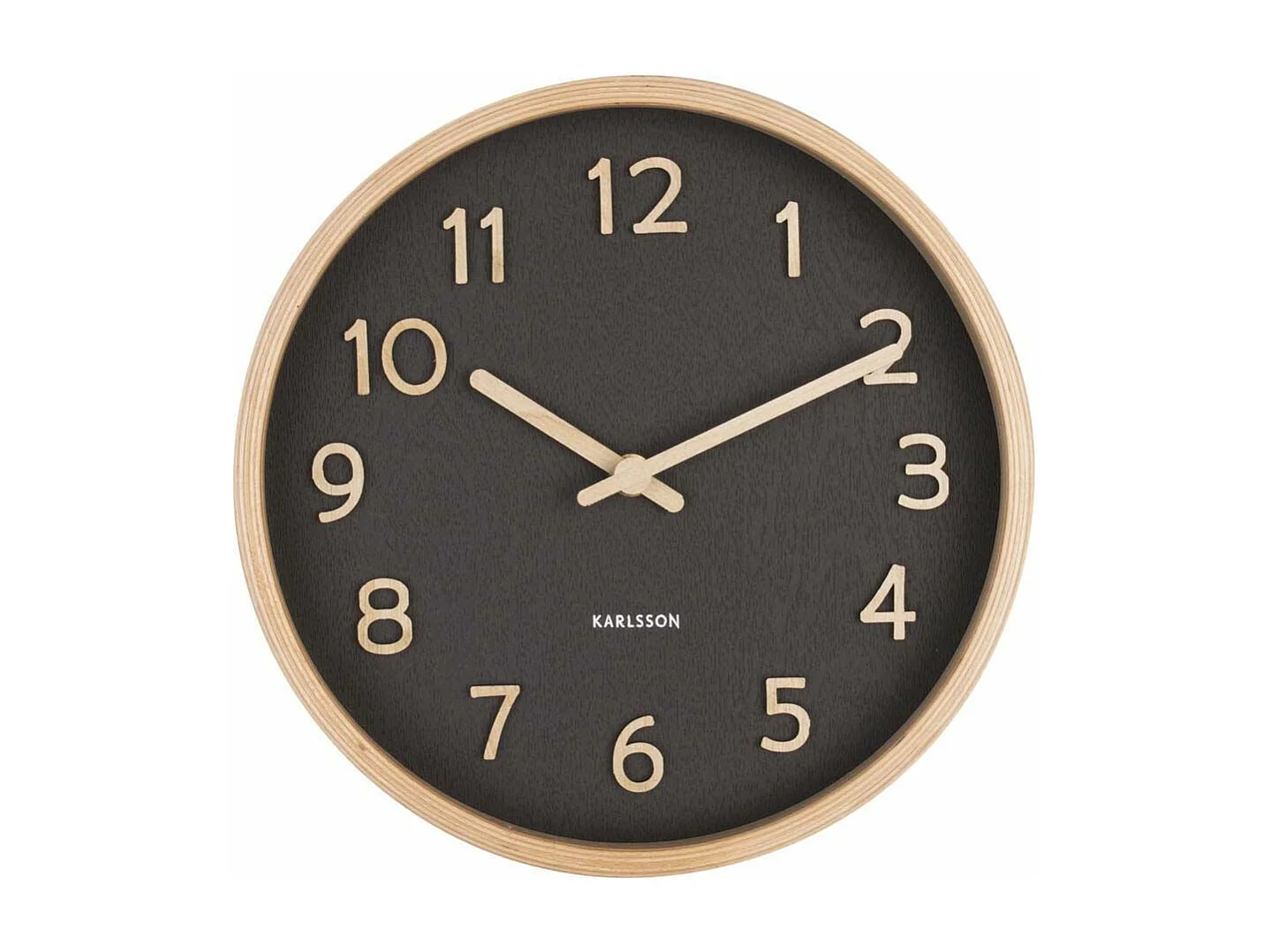 Horloge Pure Small D22cm Noir  Present Time