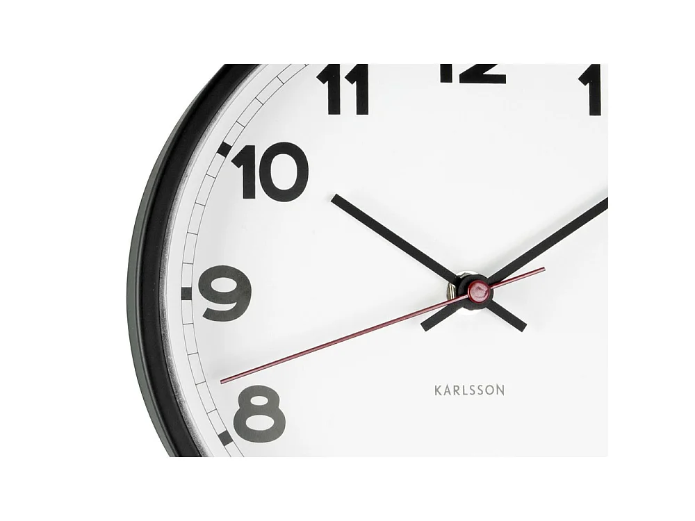 Runde Wanduhr aus Metall "New classic" 20 cm