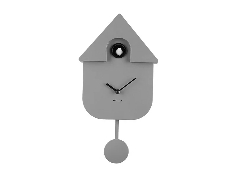 Wandklok Modern Cuckoo - Muisgrijs