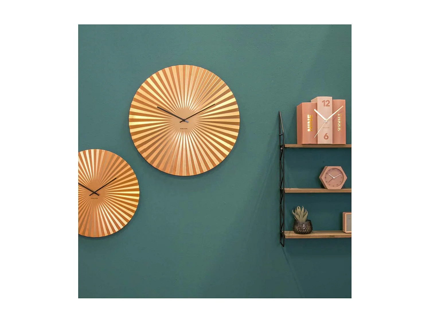 Wandklok Sensu XL - Goud- Ø50cm