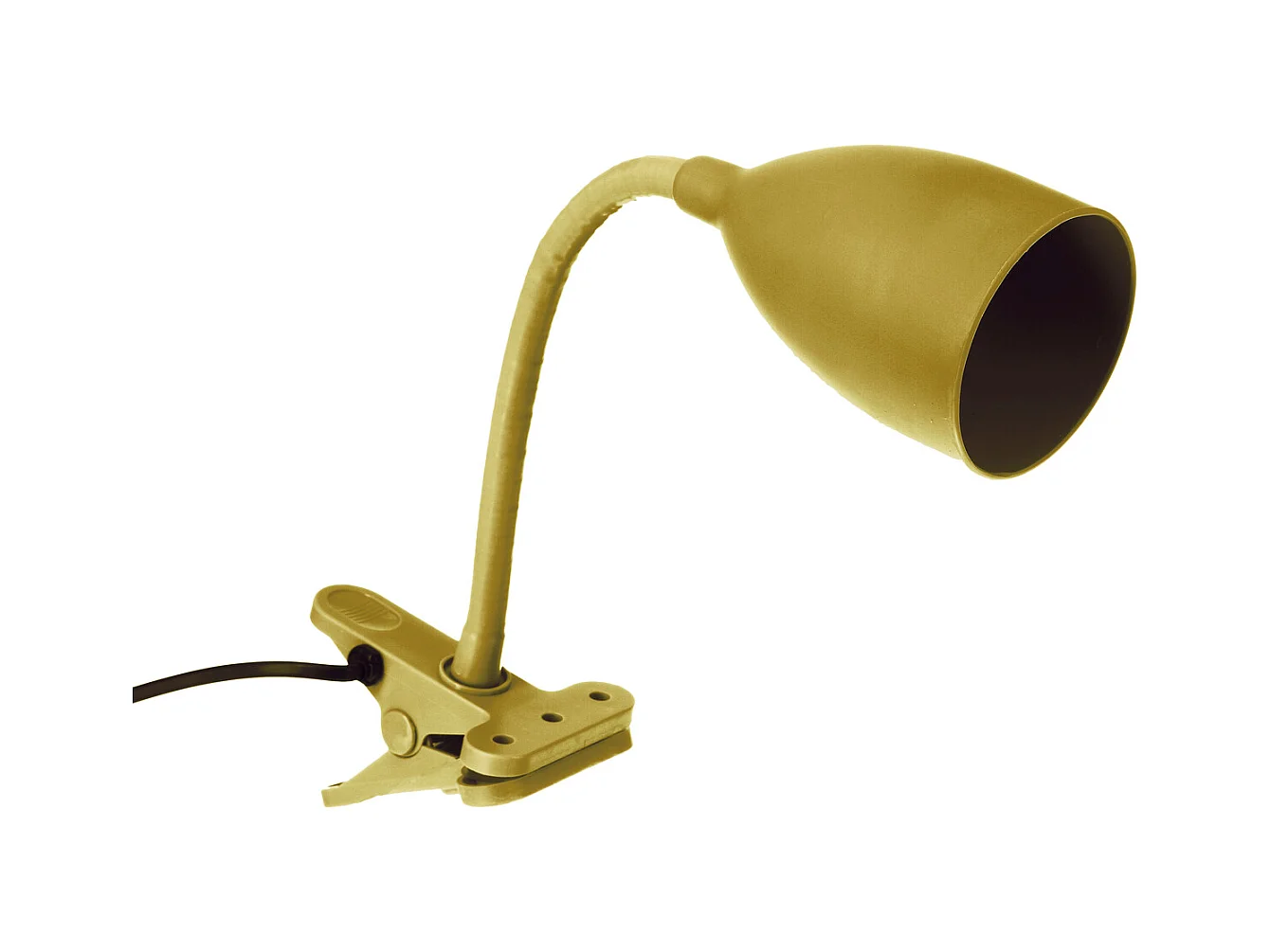 Lampe Pince Design "Sily" 43cm Jaune Ocre