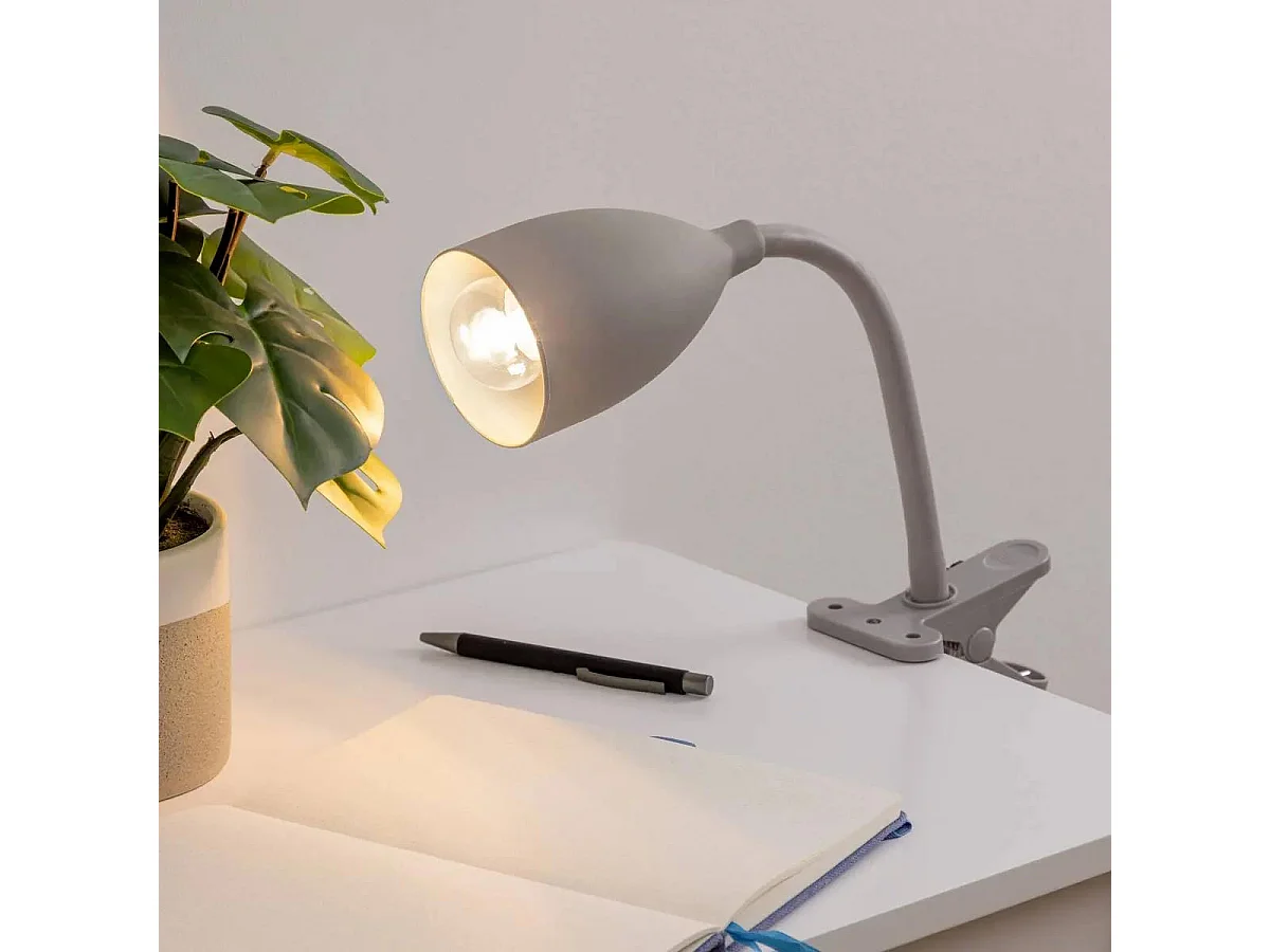 Lampe Pince Design "Sily" 43cm Gris