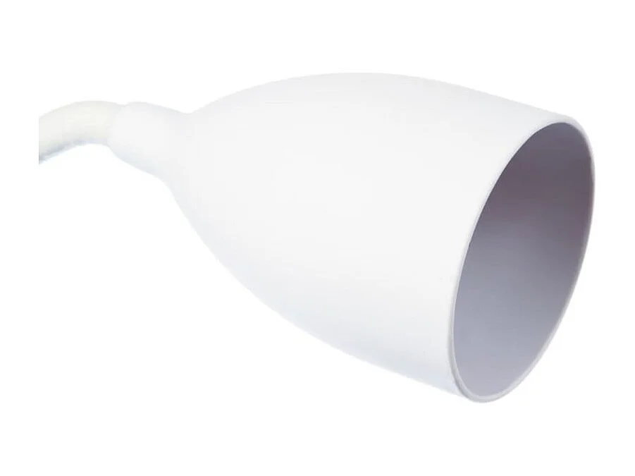 Lámpara de pinza silicona blanco 43x8x8 cm