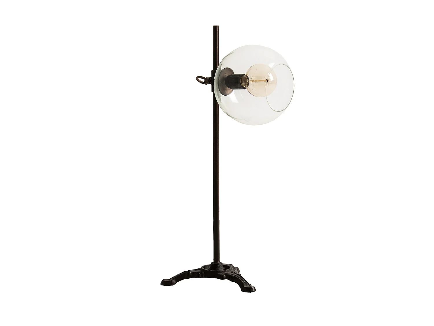 Lampe de salon en fer noir 26x26x66 cm
