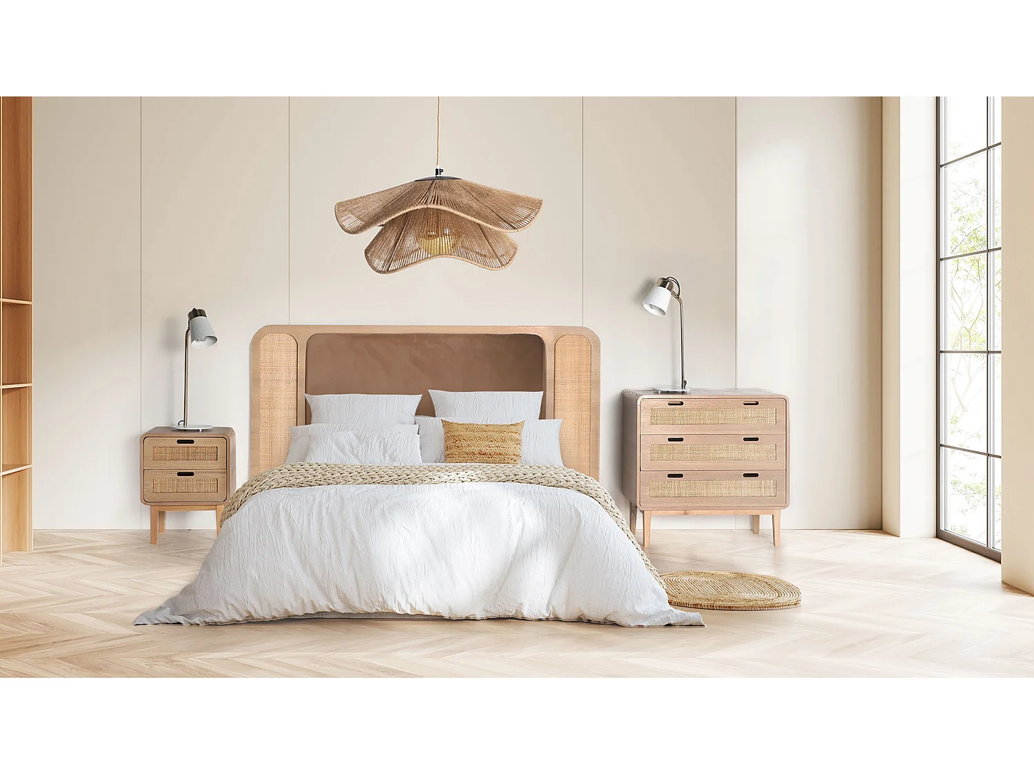 Lampe de salon en fer blanc