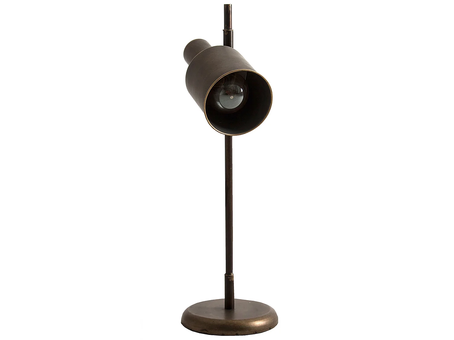 Lampe de salon en fer noir