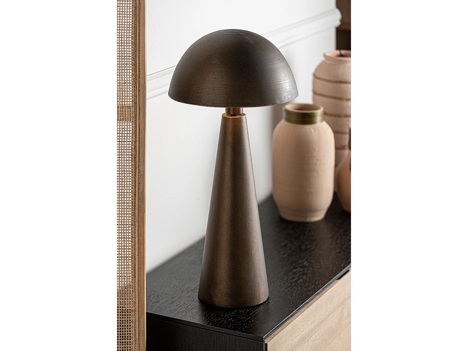 Lampe de salon en fer doré 30x30x62 cm