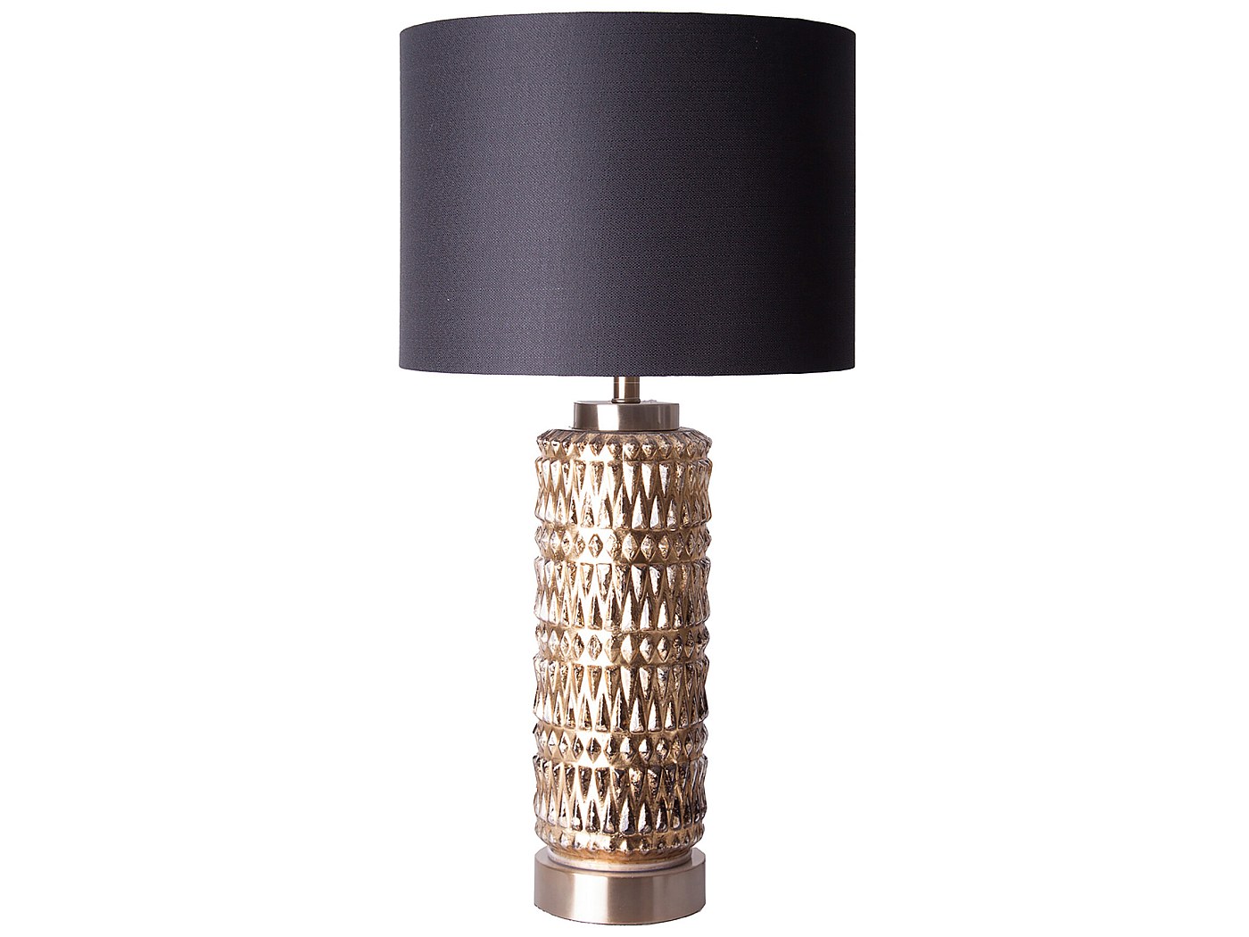 Lampadaire Vintage EGLO Maserlo 1 - Abat-jour Textile Noir - Acier - Interrupteur Au Pied - Hauteur 151,5 Cm